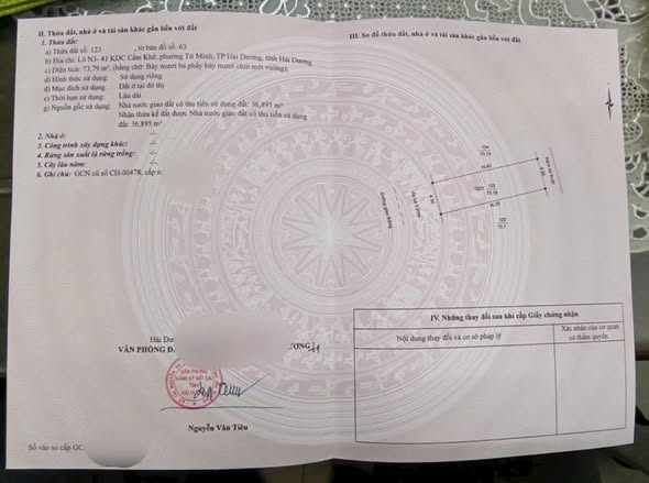 💯 CHỦ GỬI BÁN LÔ ĐẤT N3-41 – PHỐ ĐẶNG TÍNH, KHU ĐẤT CHỈ HUY QUÂN SỰ TỈNH HẢI DƯƠNG (ĐẤT QUÂN ĐỘI)